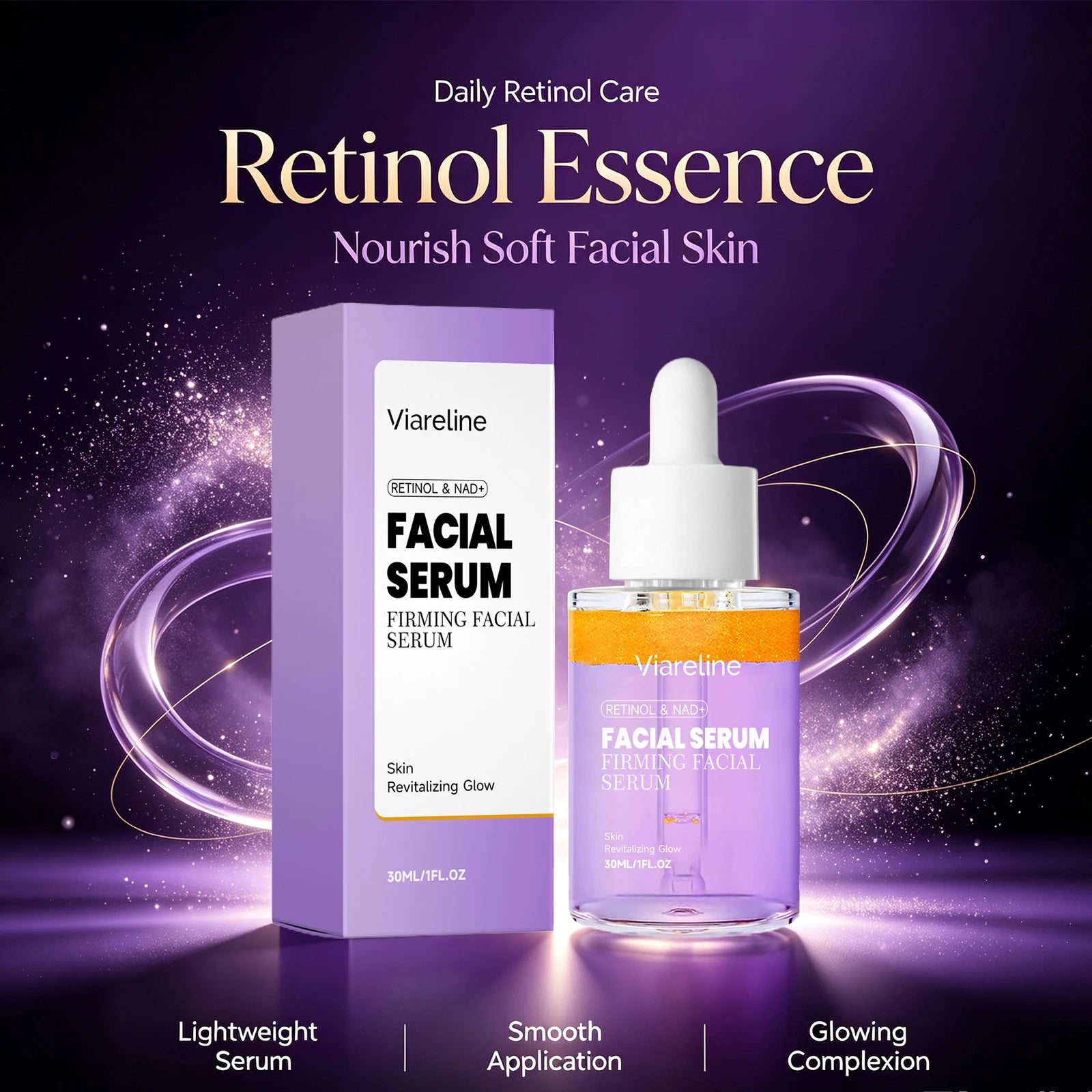 Anti-Aging Retinol Facial Serum for Skin Firming and Fine Line Reduction - 2