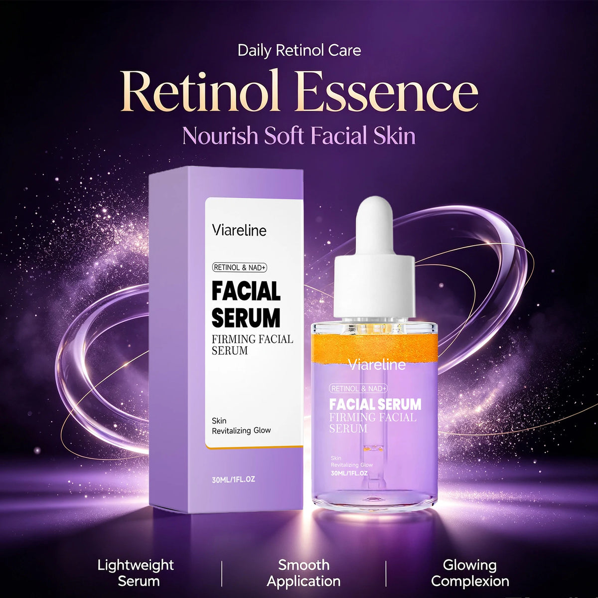 Anti-Aging Retinol Facial Serum for Skin Firming and Fine Line Reduction