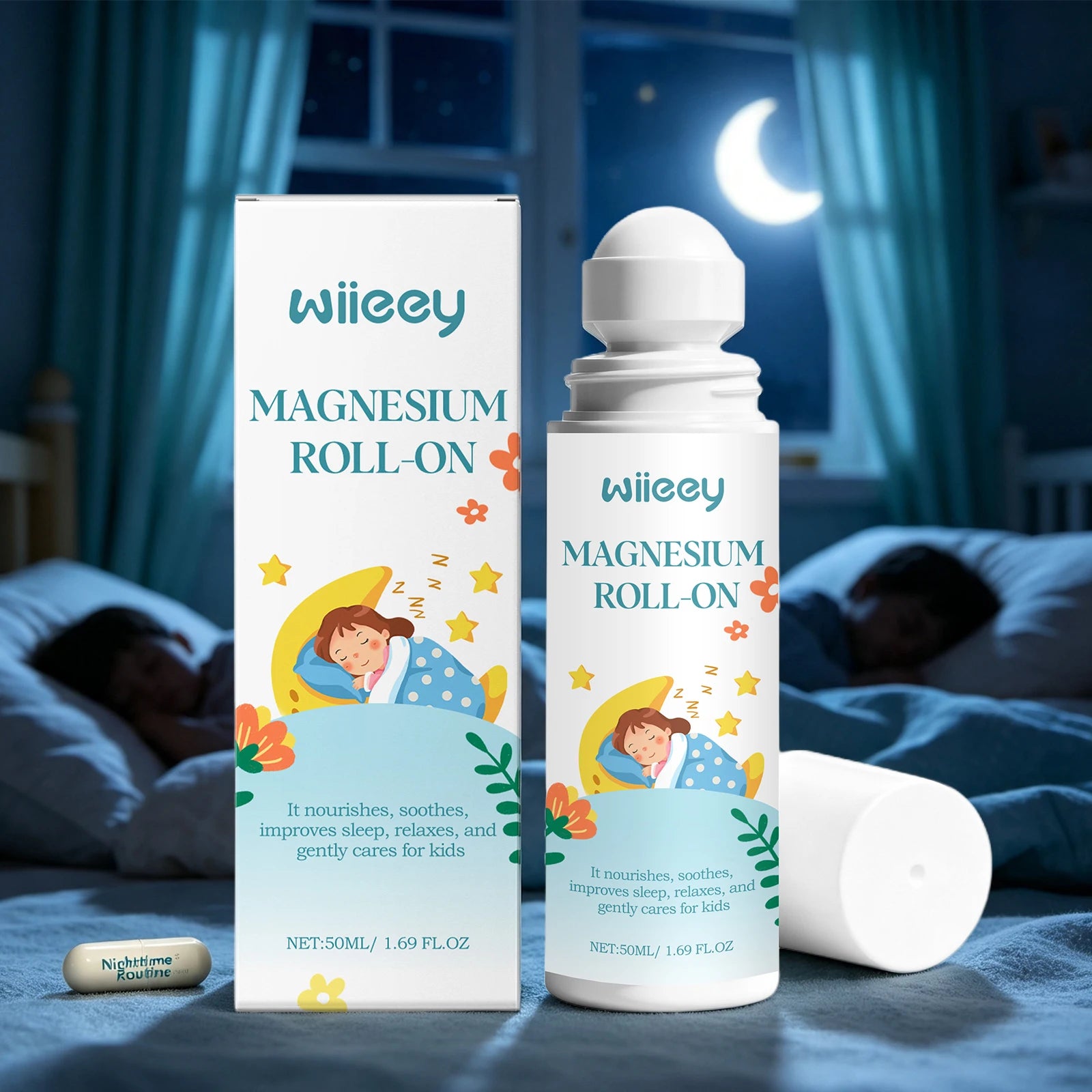 Magnesium Roll-On for Kids Restful Sleep and Body Relaxation - 3