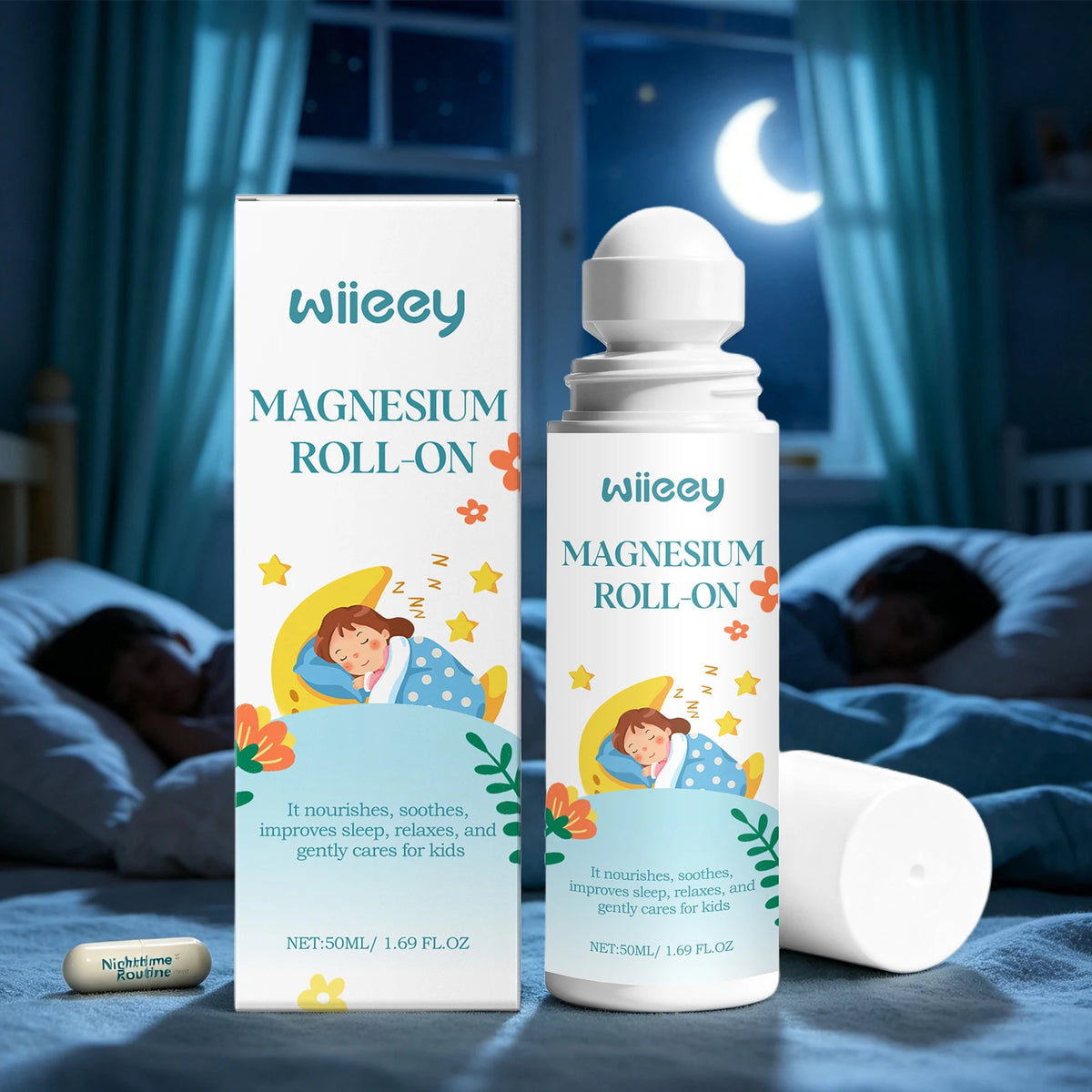 Magnesium Roll-On for Kids Restful Sleep and Body Relaxation