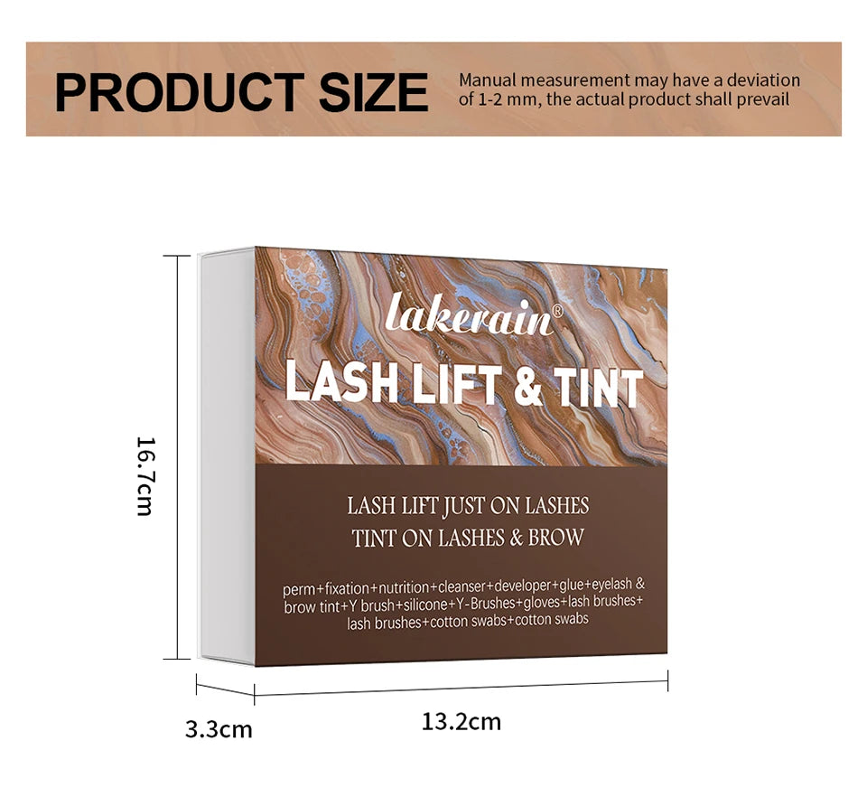 Professional Lash Lift and Eyebrow Tinting Kit for Salon-Quality Results
