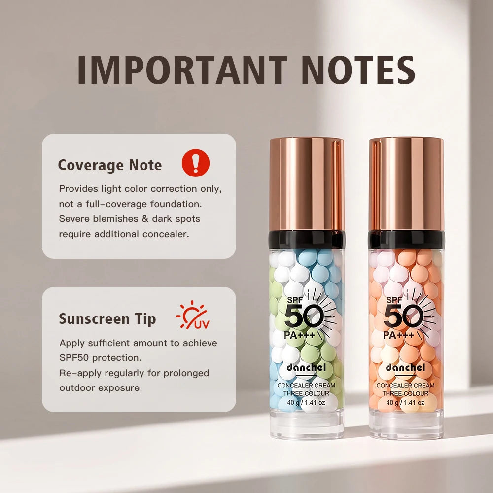 3-Color Correcting Concealer and Makeup Primer with SPF 50 - 14