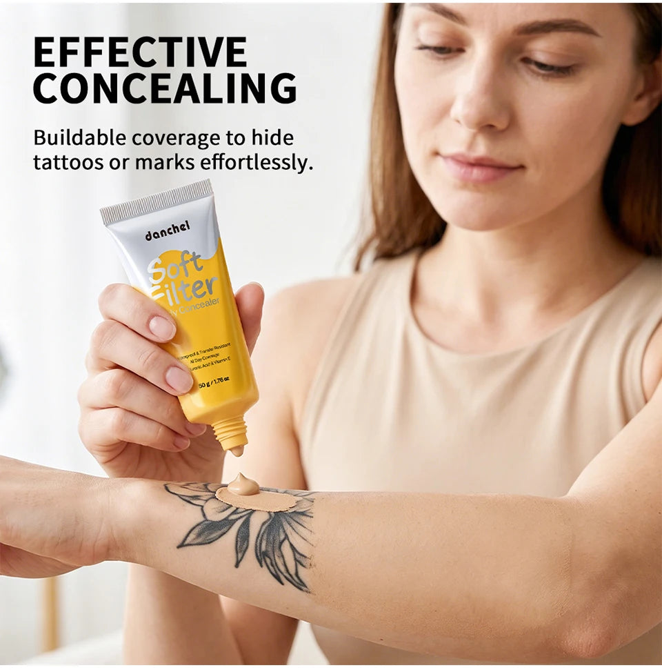 Waterproof Full Coverage Body Concealer for Scars Tattoos and Veins - 9