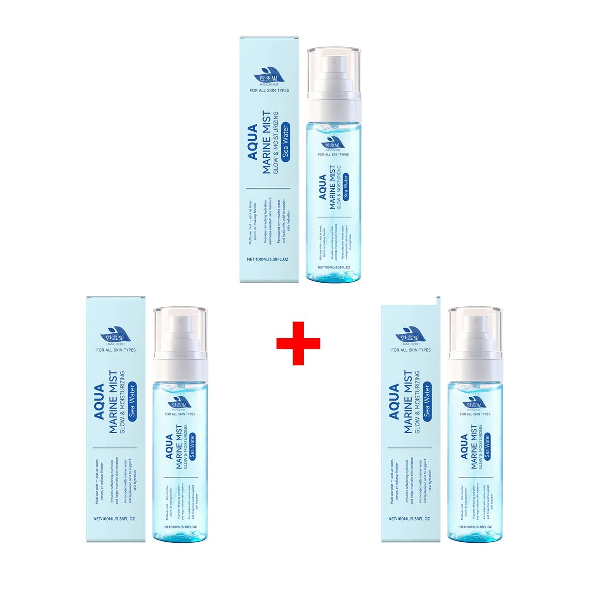 Sea Water and Hyaluronic Acid Hydrating Facial Mist for Glowing Skin