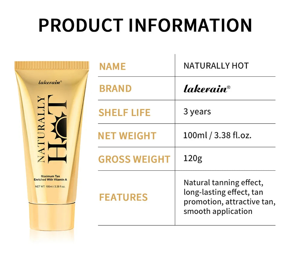 Naturally Hot Body Tanning Cream for a Long-Lasting Sun-Kissed Glow - 17