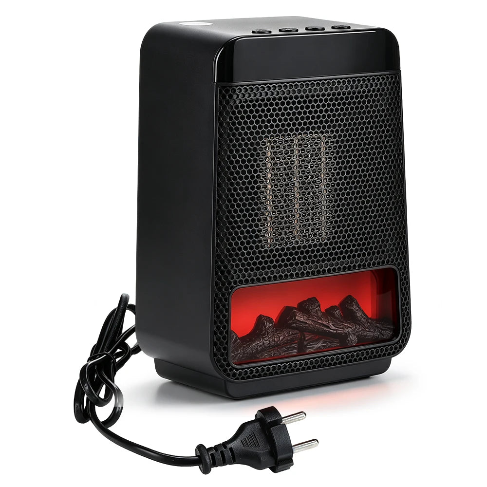 Portable Electric Space Heater with Ambient Flame Light and Timer - 26