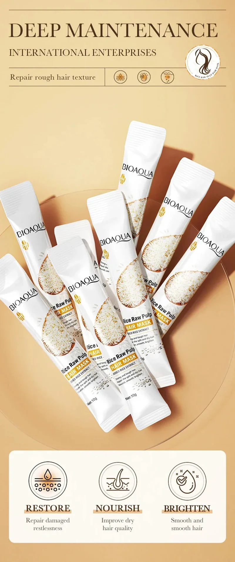 Magical Hair Repair Mask for Dry Frizzy Hair and Split Ends