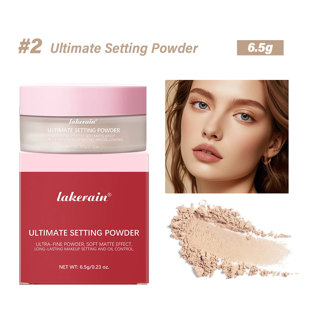 Long-Lasting Matte Loose Setting Powder for Oil Control and Pore Blur