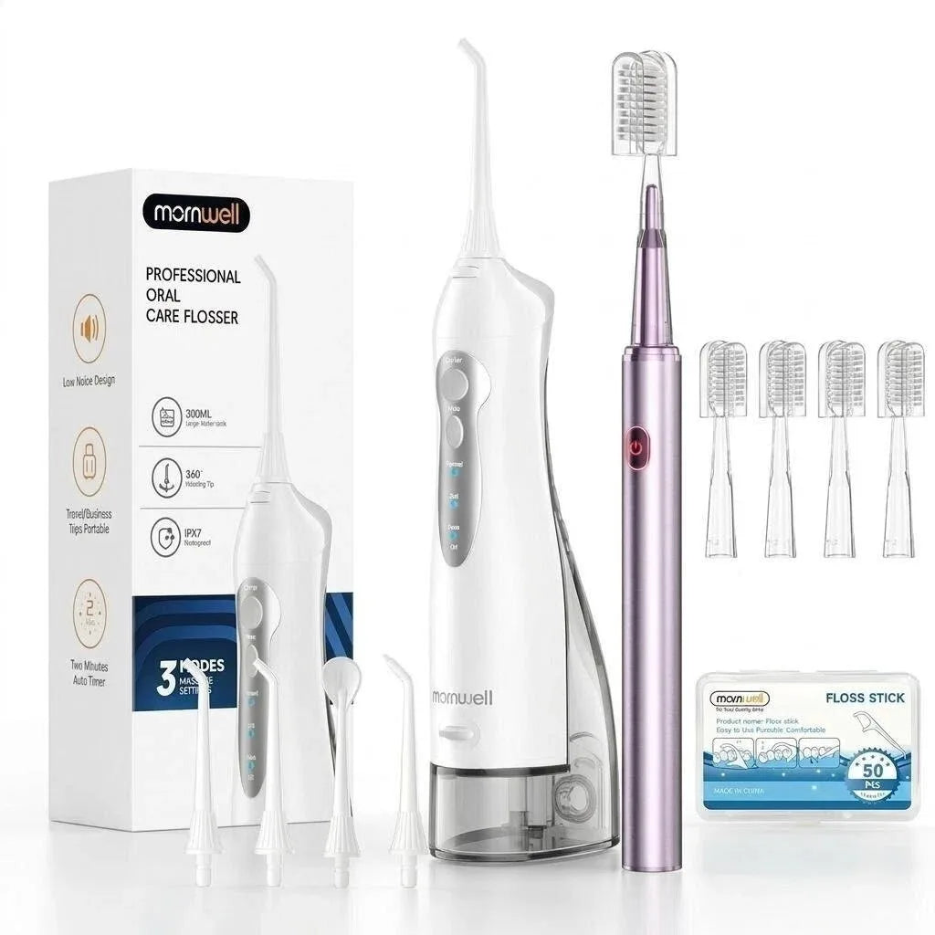 Portable Oral Irrigator and Electric Toothbrush Dental Hygiene Kit