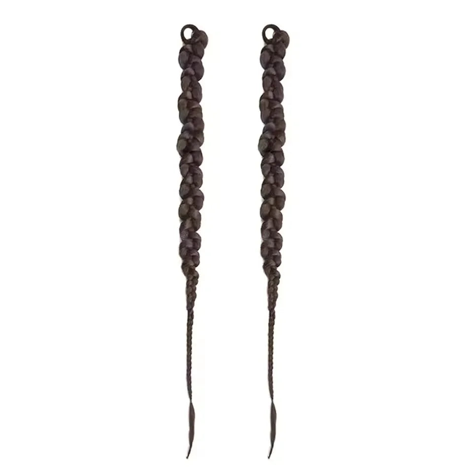 Synthetic Braided Ponytail Extension Set for Trendy Hairstyles - 14