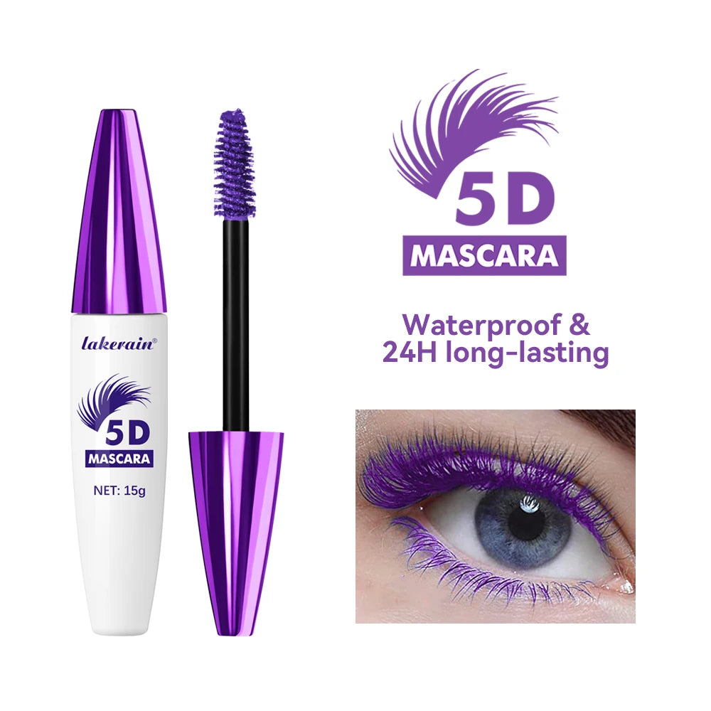 Waterproof 5D Lengthening and Volumizing Mascara for Long-Lasting Lashes - 2