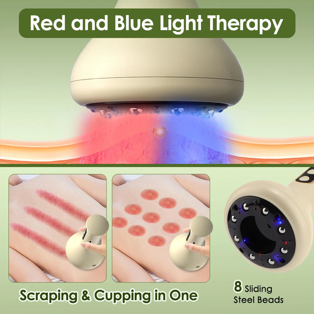 Electric Cupping and Scraping Massager with Heat and Vibration - 9