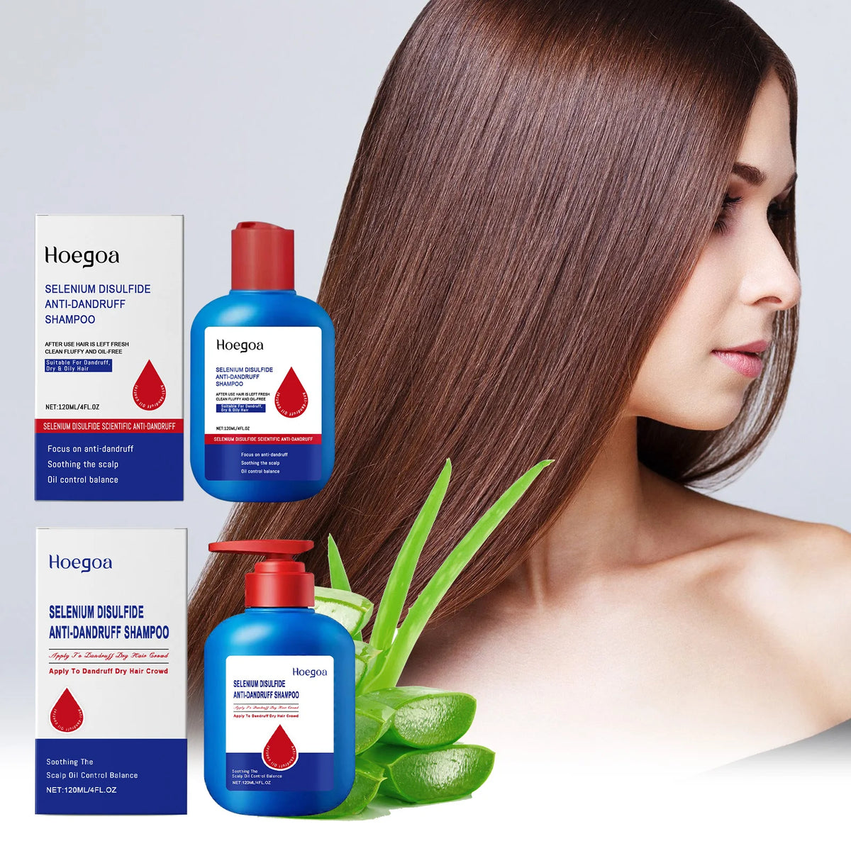 Selenium Disulfide Anti-Dandruff Shampoo for Itchy Scalp and Oil Control