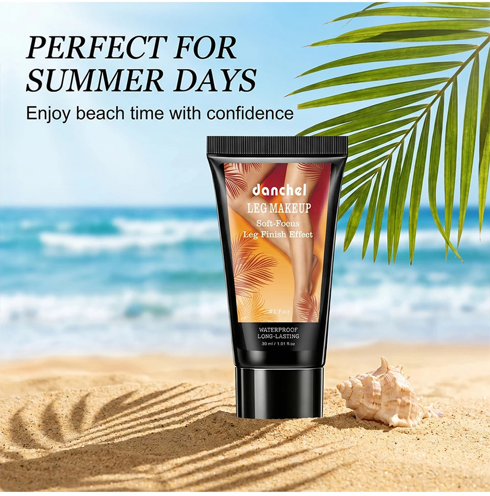Waterproof Body Foundation for Concealing Scars and Tattoos on Legs - 12