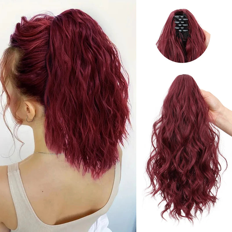 Curly Claw Clip Ponytail Hair Extension for Women