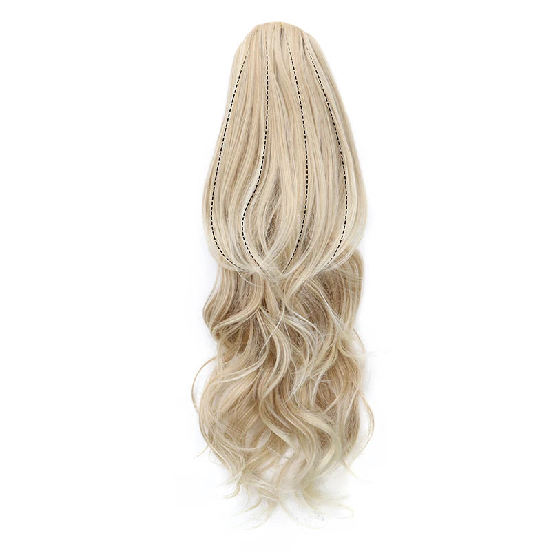 22-Inch Wavy Curly Drawstring Ponytail Extension - 11