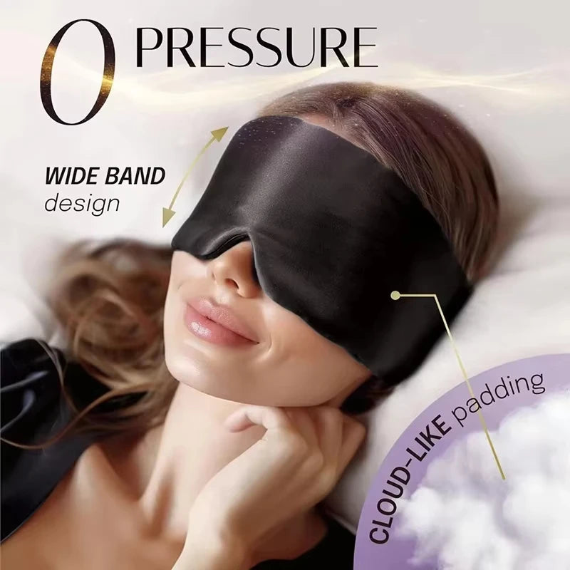 Silk Sleep Mask for Total Light Blocking and Comfortable Rest