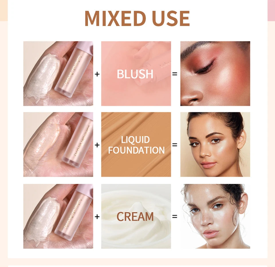 Liquid Highlighter for Radiant Glow and Natural Brightened Skin Finish