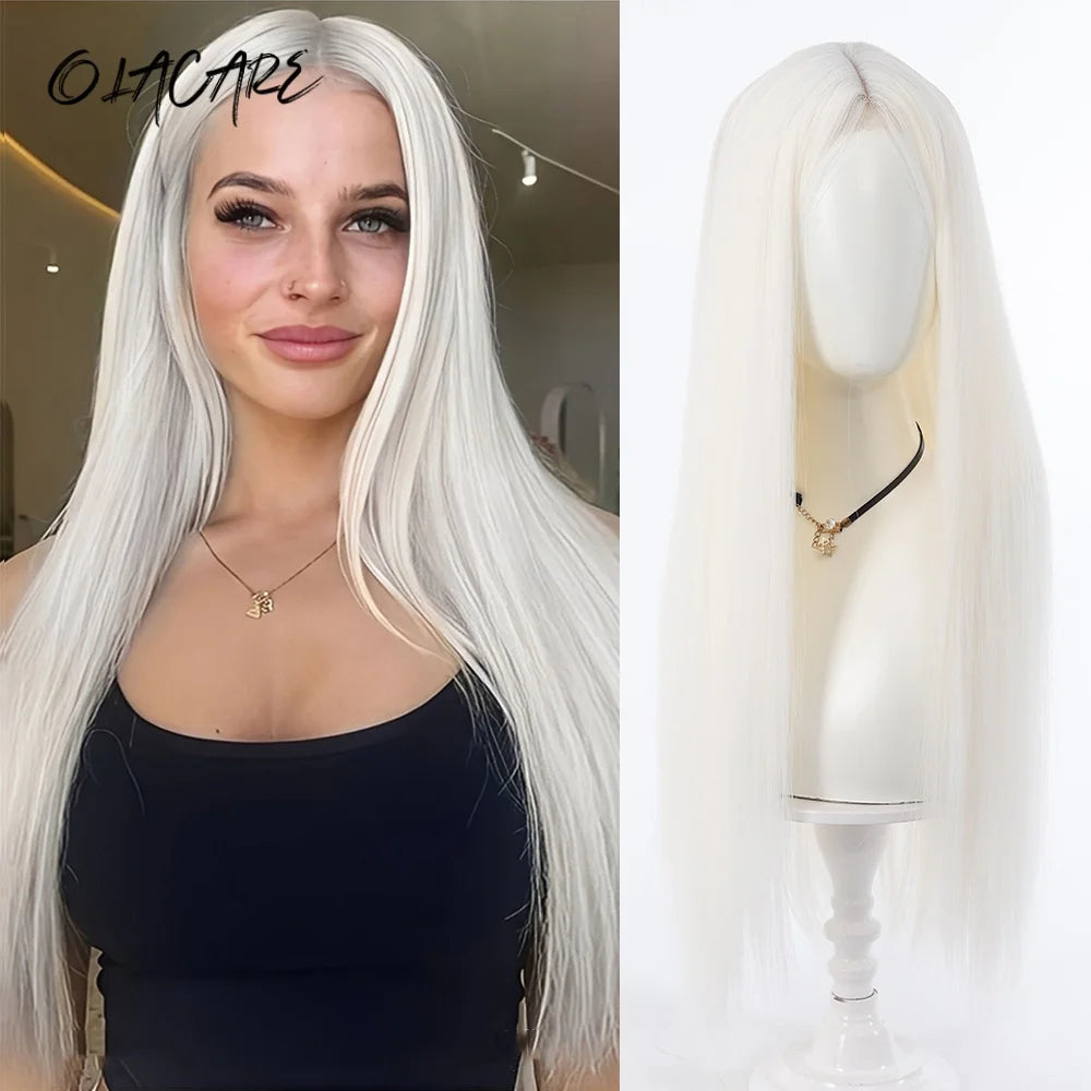 24 Inch Long Pink Cosplay Wig with Bangs