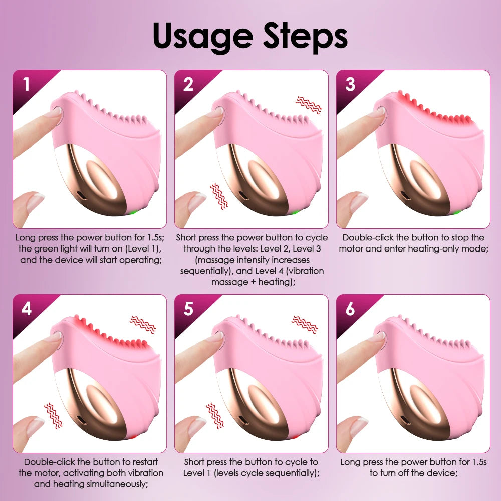 Electric Vibrating Body Contour Massage Brush for Exfoliation and Skincare - 11