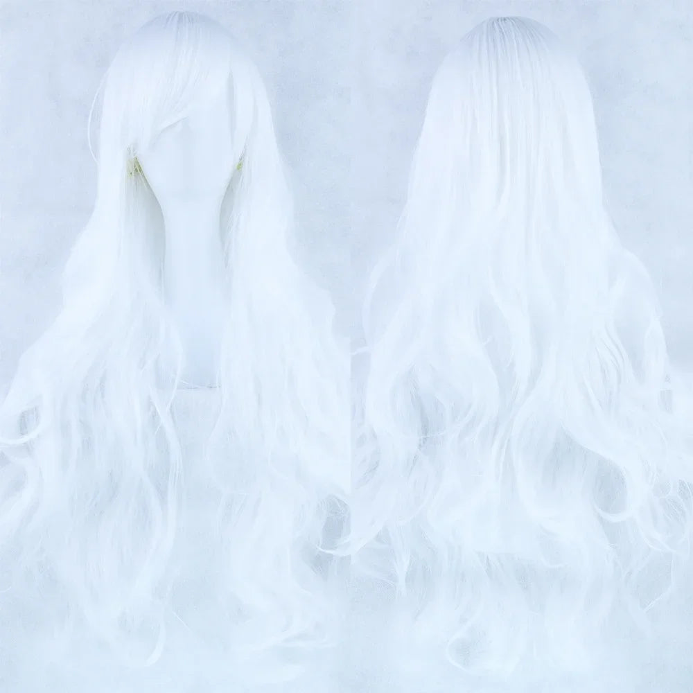 Long Curly Heat-Resistant Synthetic Cosplay Wig for Costume Parties - 12