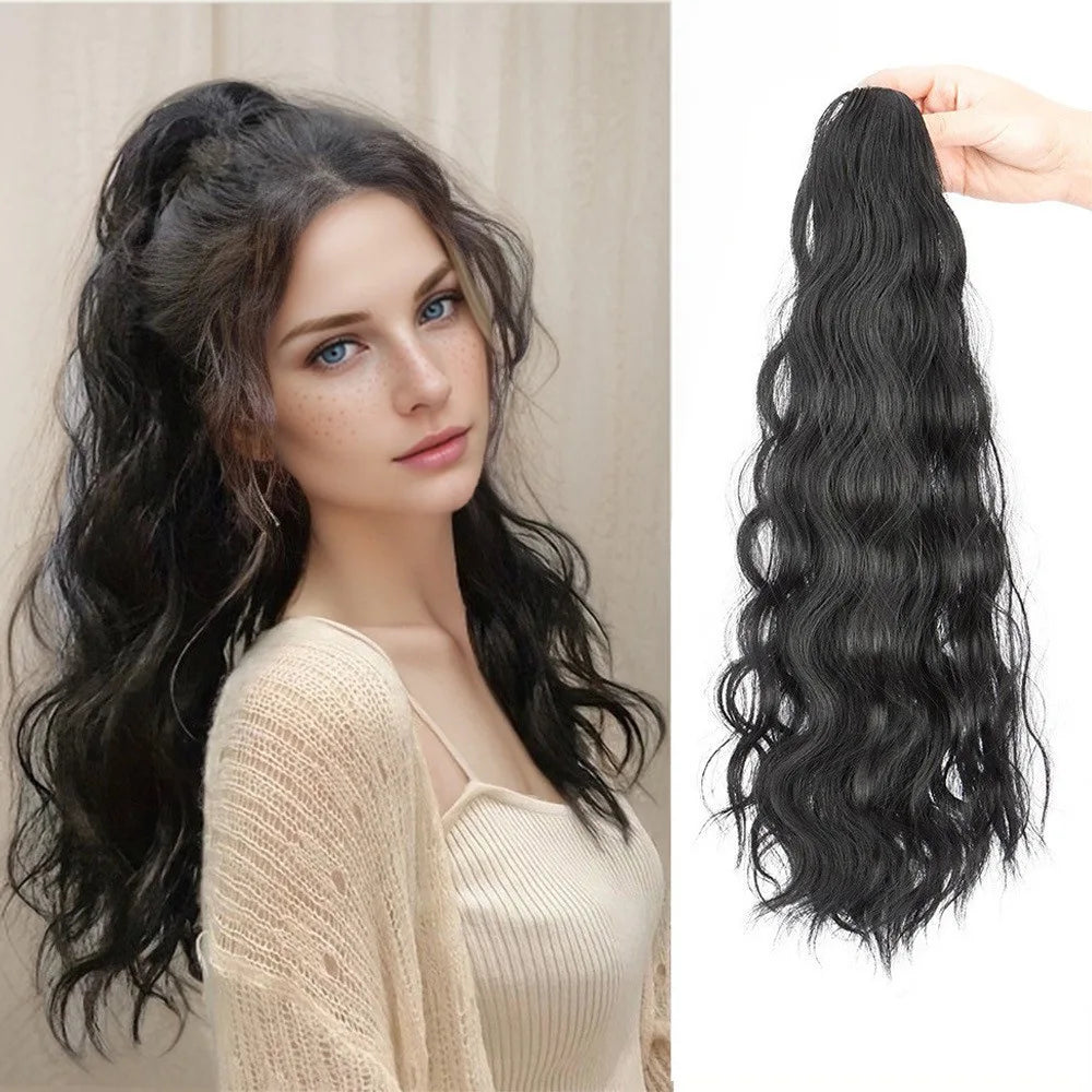 Wavy Claw Clip Ponytail Hair Extension - 1