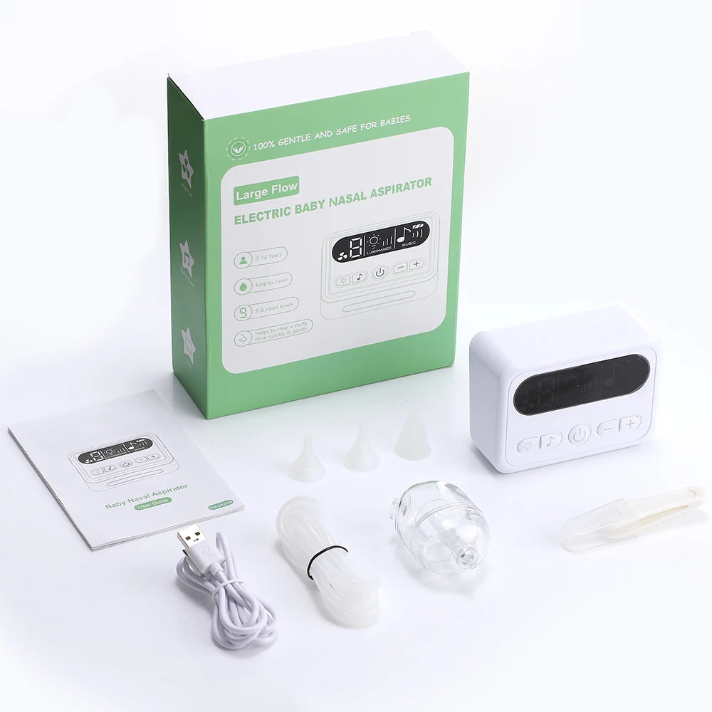 Electric Baby Nasal Aspirator with Music and Suction Control - 9