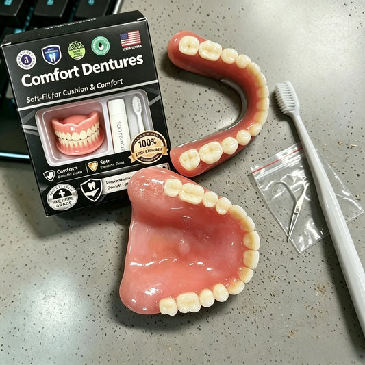 Moldable Silicone Instant Smile Teeth Set for Upper and Lower Jaw
