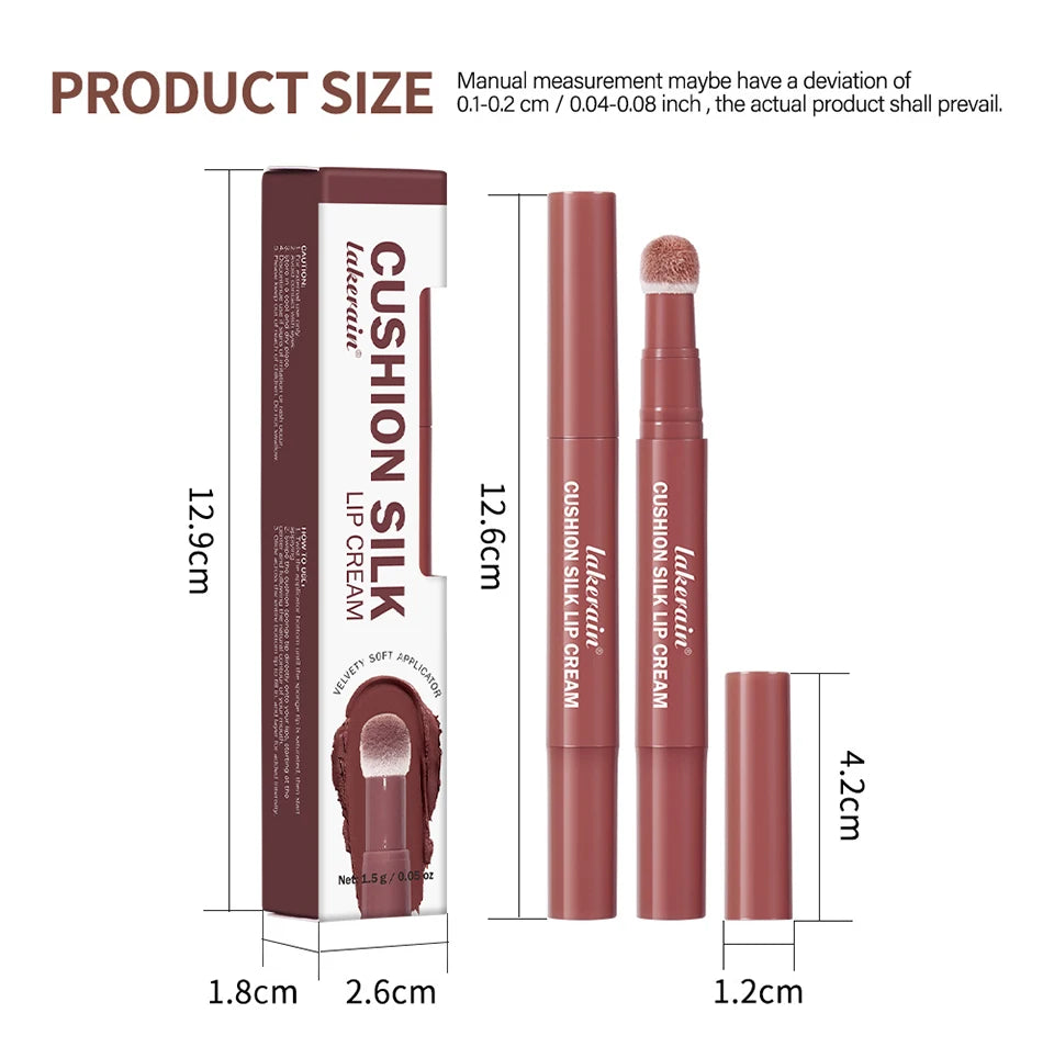 2-in-1 Waterproof Air Cushion Lip Cream and Face Blush Makeup