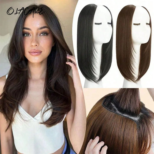 U-Shaped Long Straight Clip-In Hair Extension for Volume