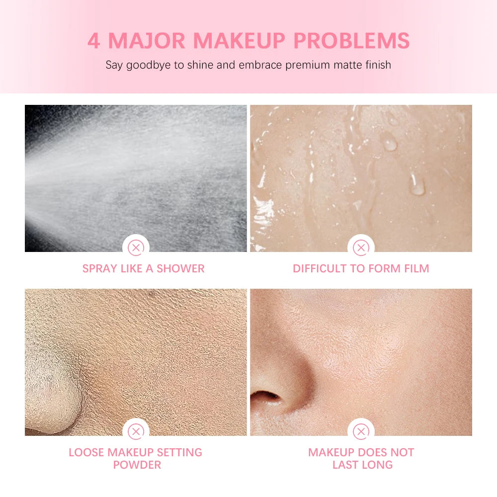 Long-Lasting Oil Control Waterproof Makeup Setting Spray for All Skin - 6