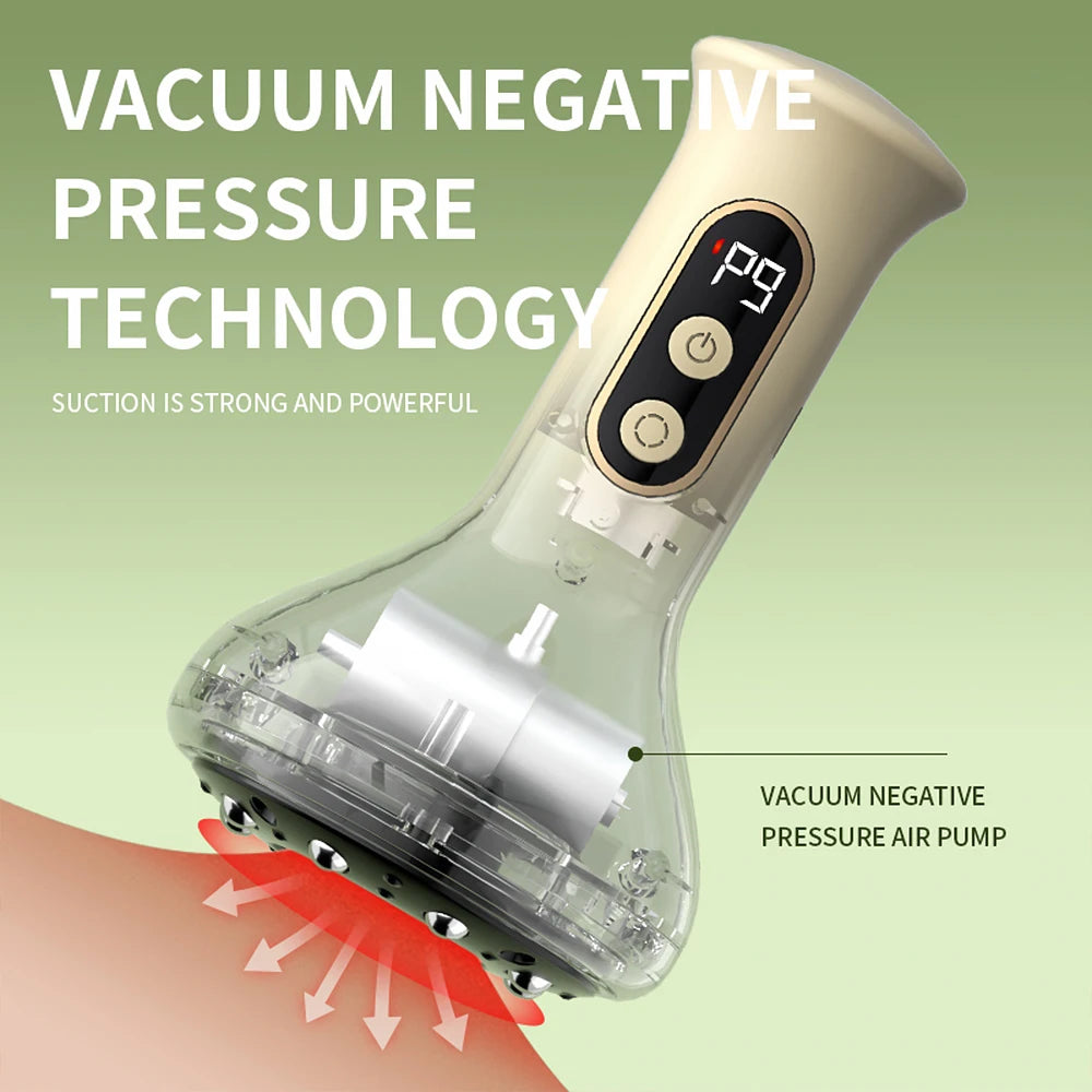 Electric Cupping and Gua Sha Massage Tool for Pain Relief and Recovery