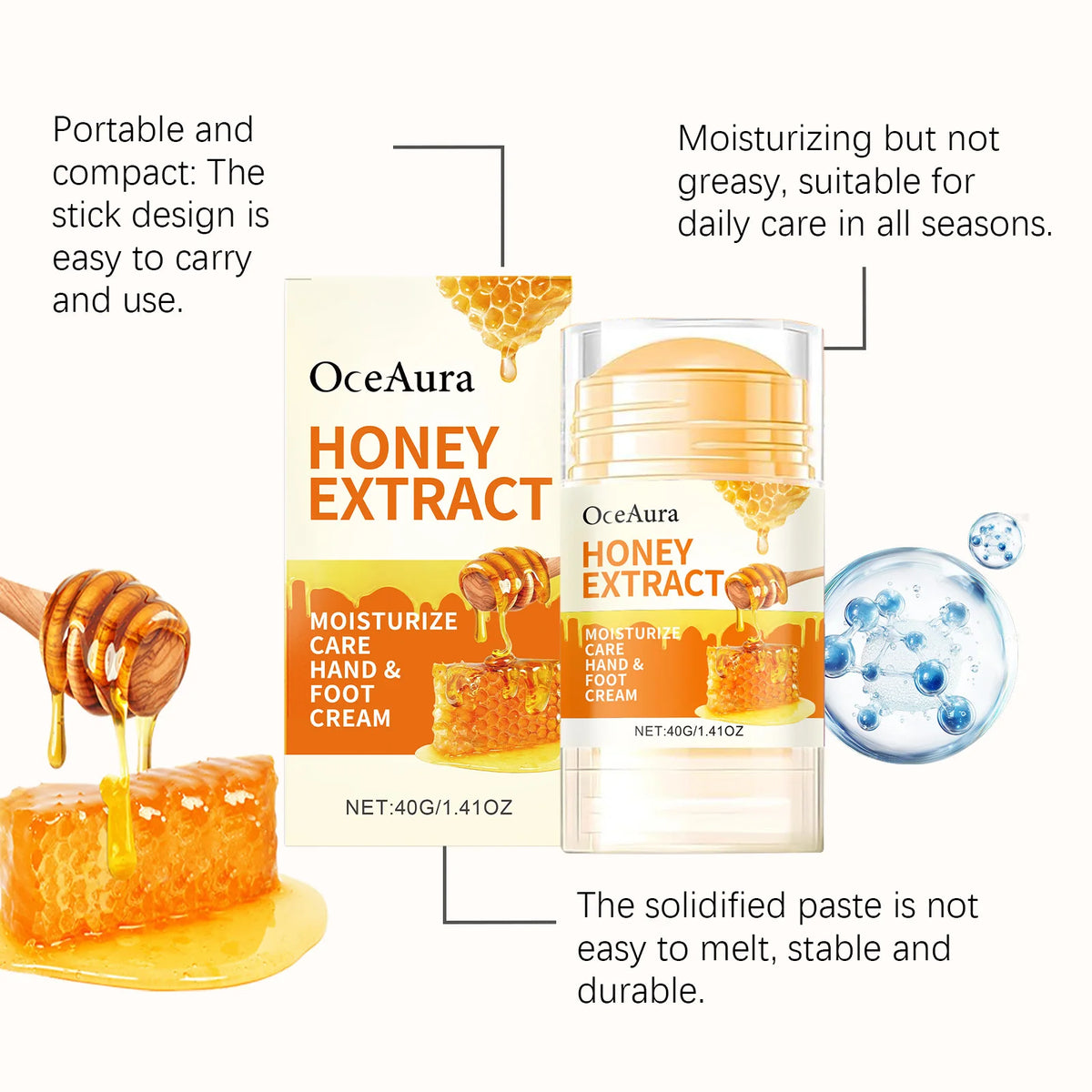 Moisturizing Healing Stick for Dry Cracked Heels and Rough Skin