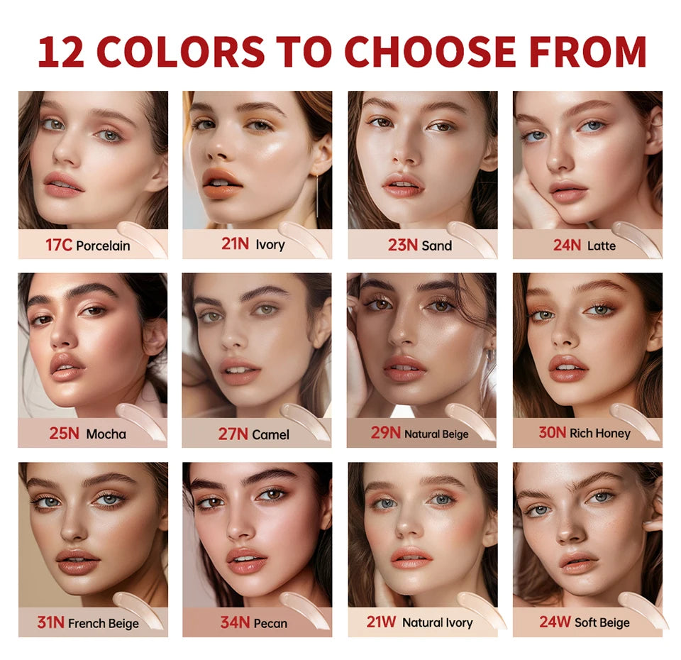Long-Lasting Semi-Matte Cushion Foundation for Flawless Coverage - 8