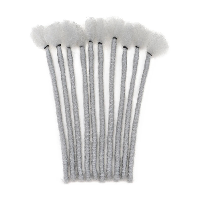 8-Inch Handmade Synthetic Dreadlock Extensions for Men and Women - 8