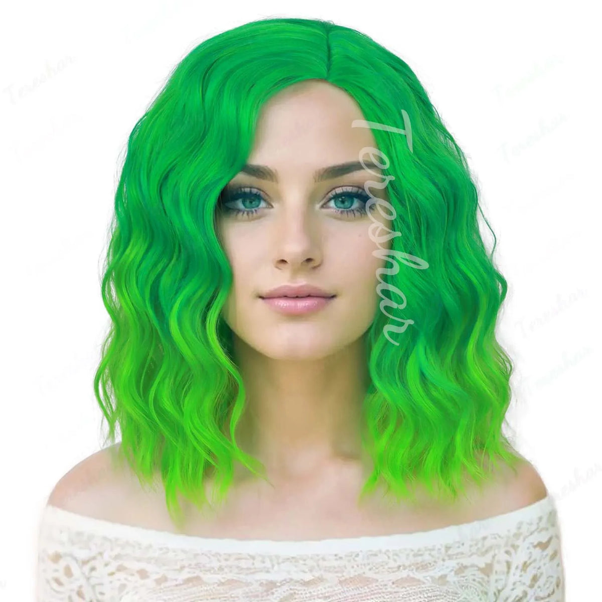 Short Curly Bob Wig for Halloween Costume and Cosplay Parties