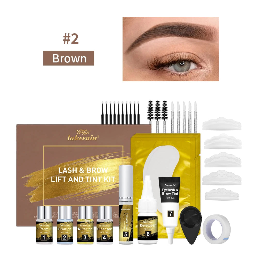 Professional Eyelash and Eyebrow Lift and Tint Kit for Salon and Home - 18