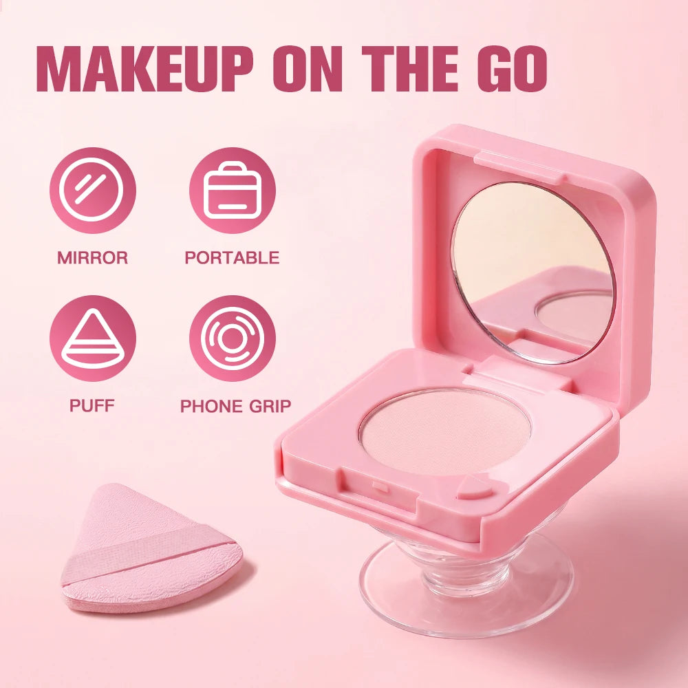 Matte Foundation Stick and Setting Powder Makeup Set for Flawless Skin - 4