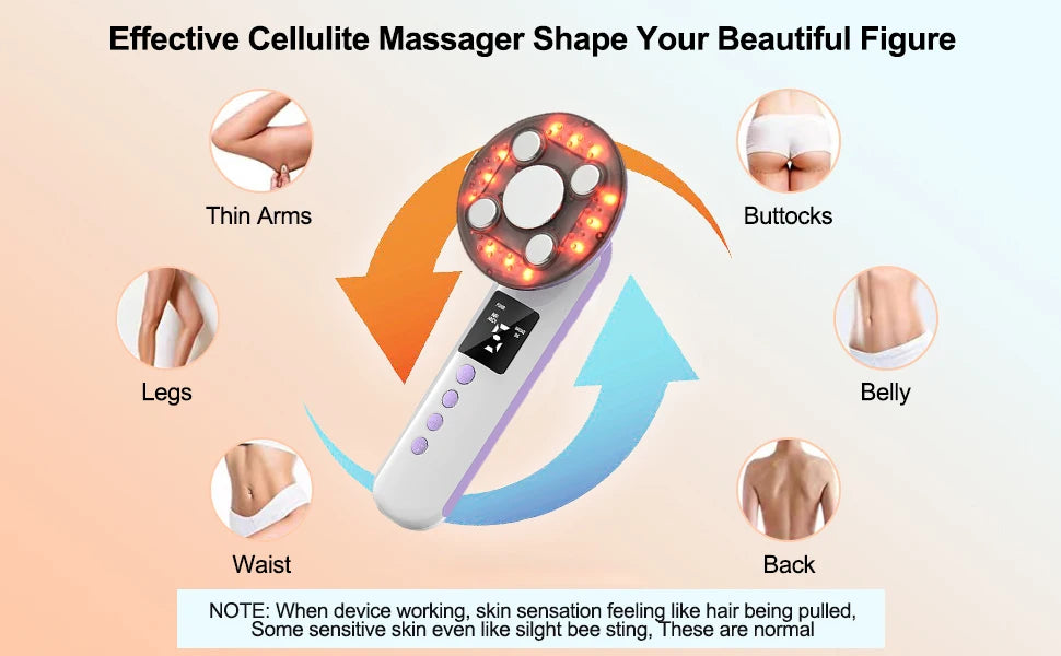 3-in-1 Ultrasonic Body Slimming and Cellulite Reduction Massage Device - 9