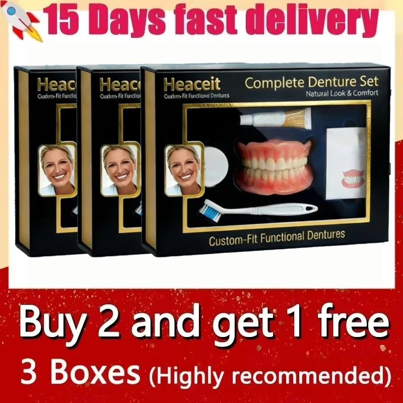 Comfort Fit Realistic Silicone Denture Set for Daily Smile Enhancement - 9