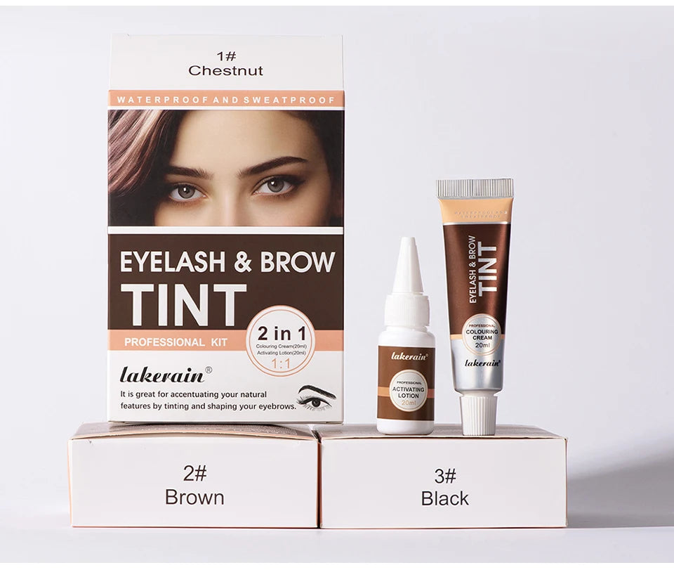 Professional Eyelash and Eyebrow Tinting Kit for Long Lasting Color
