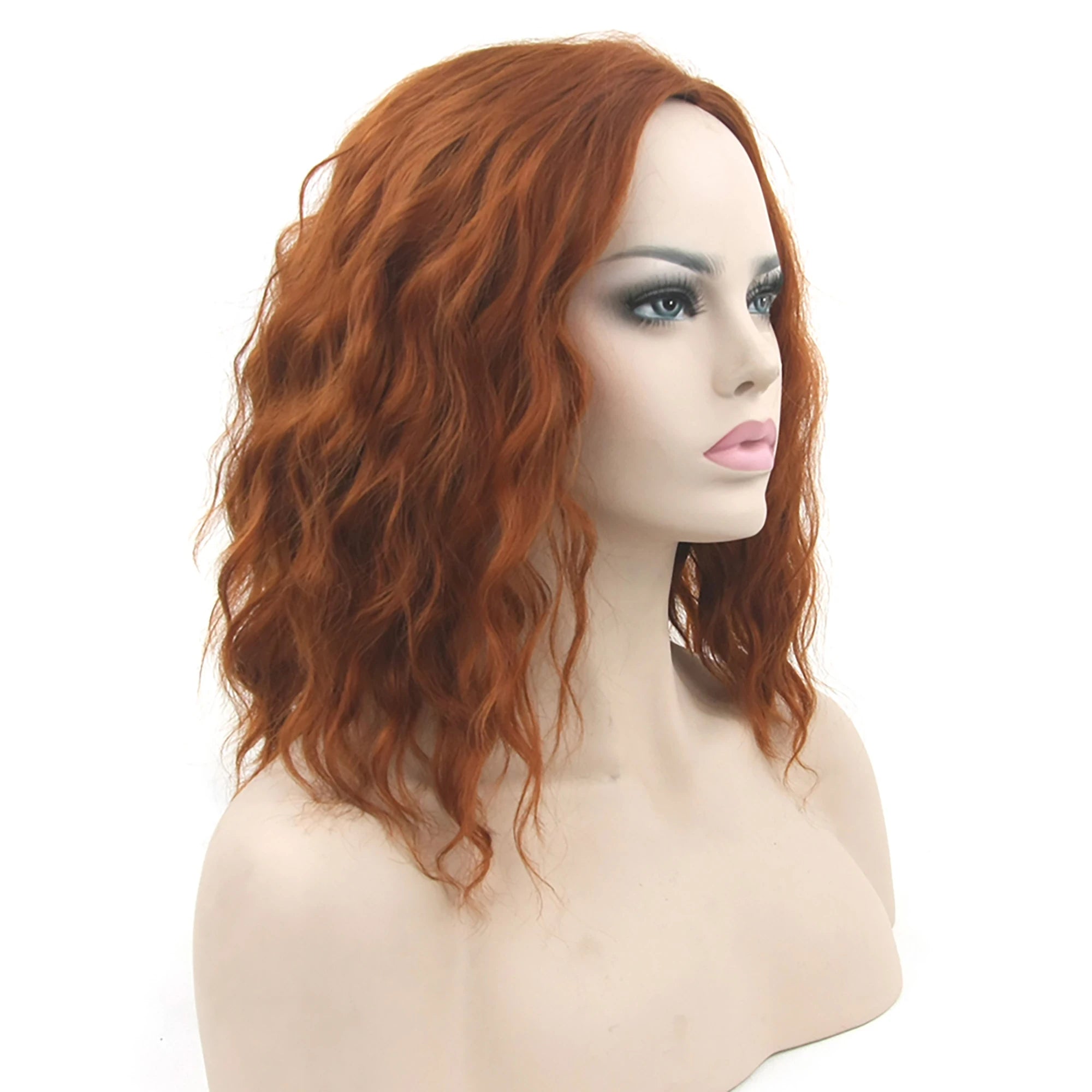 Short Curly Bob Wig for Daily Wear or Cosplay - 5