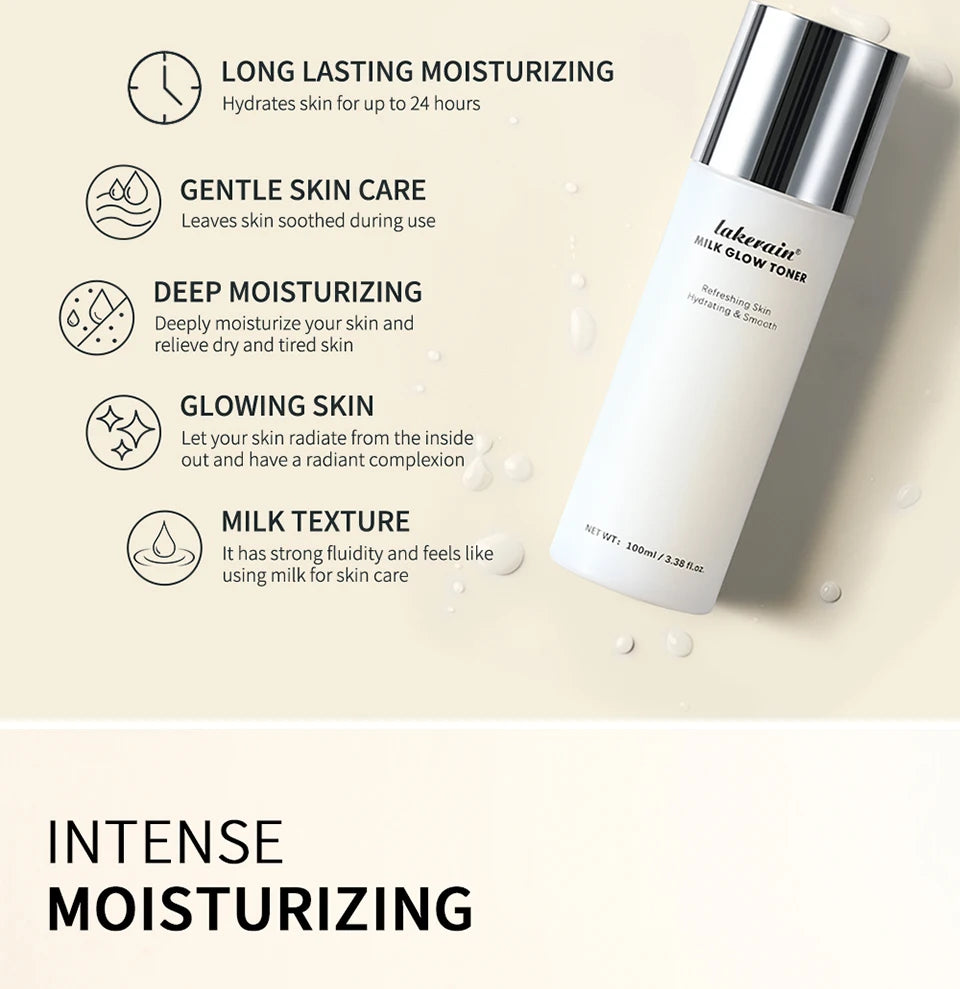 Brightening Milk Glow Face Toner for Hydrated and Radiant Skin
