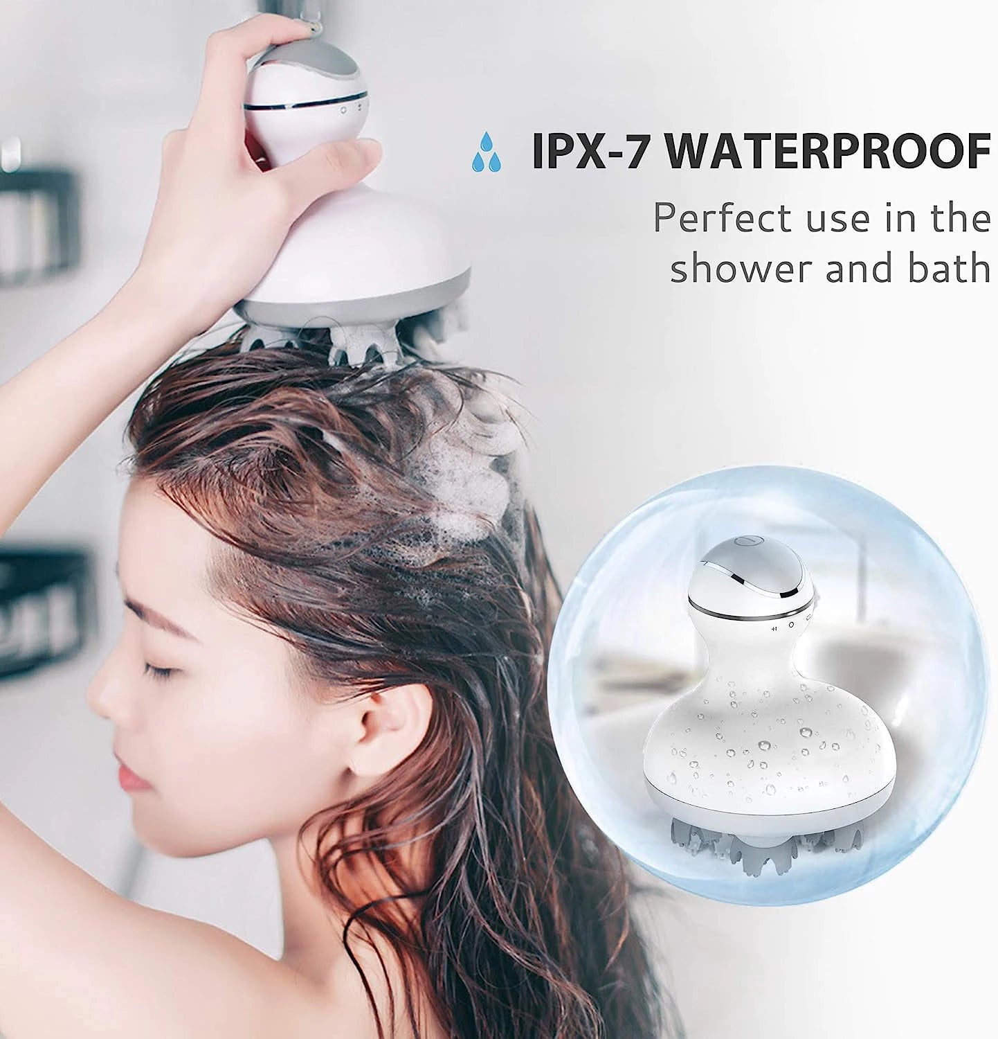Electric Cordless Scalp Massager for Stress Relief and Hair Growth - 5