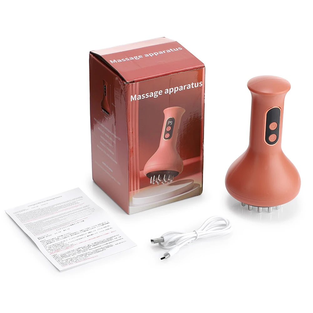 Electric Cupping and Scraping Massager with Heat and Vibration - 28
