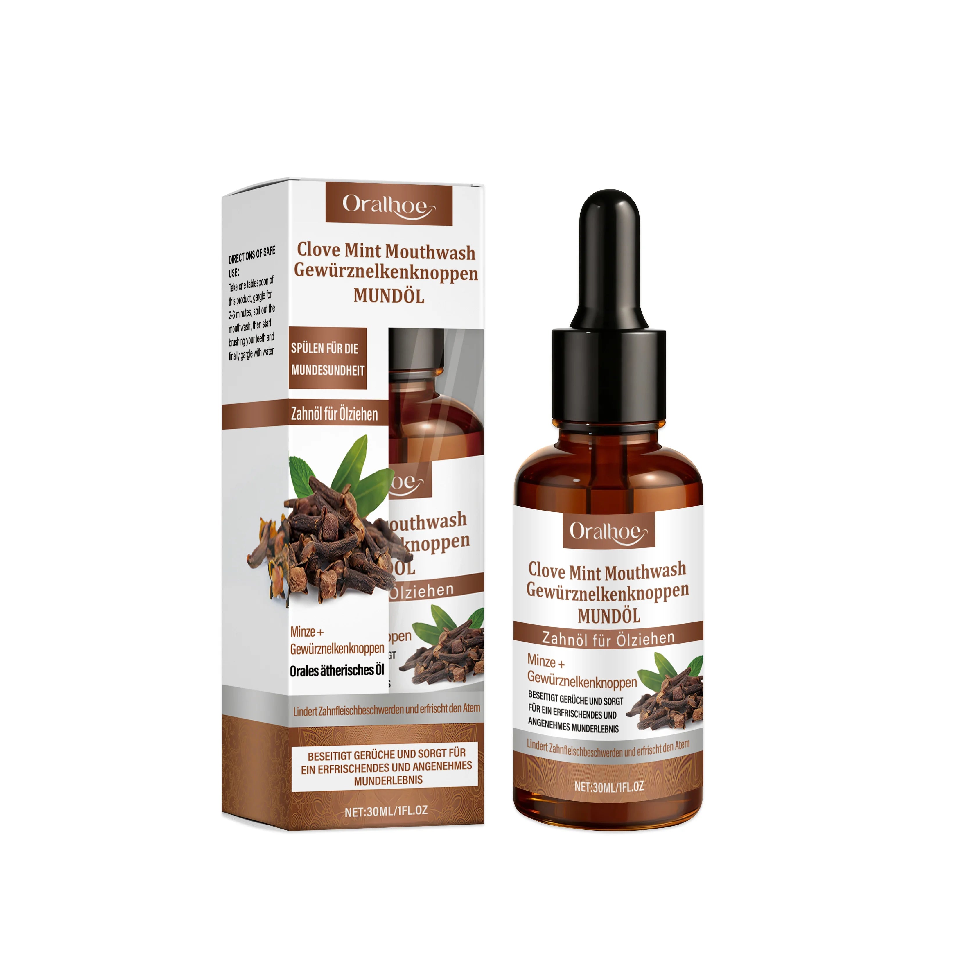Clove Mint Mouthwash for Teeth Whitening and Fresh Breath - 22