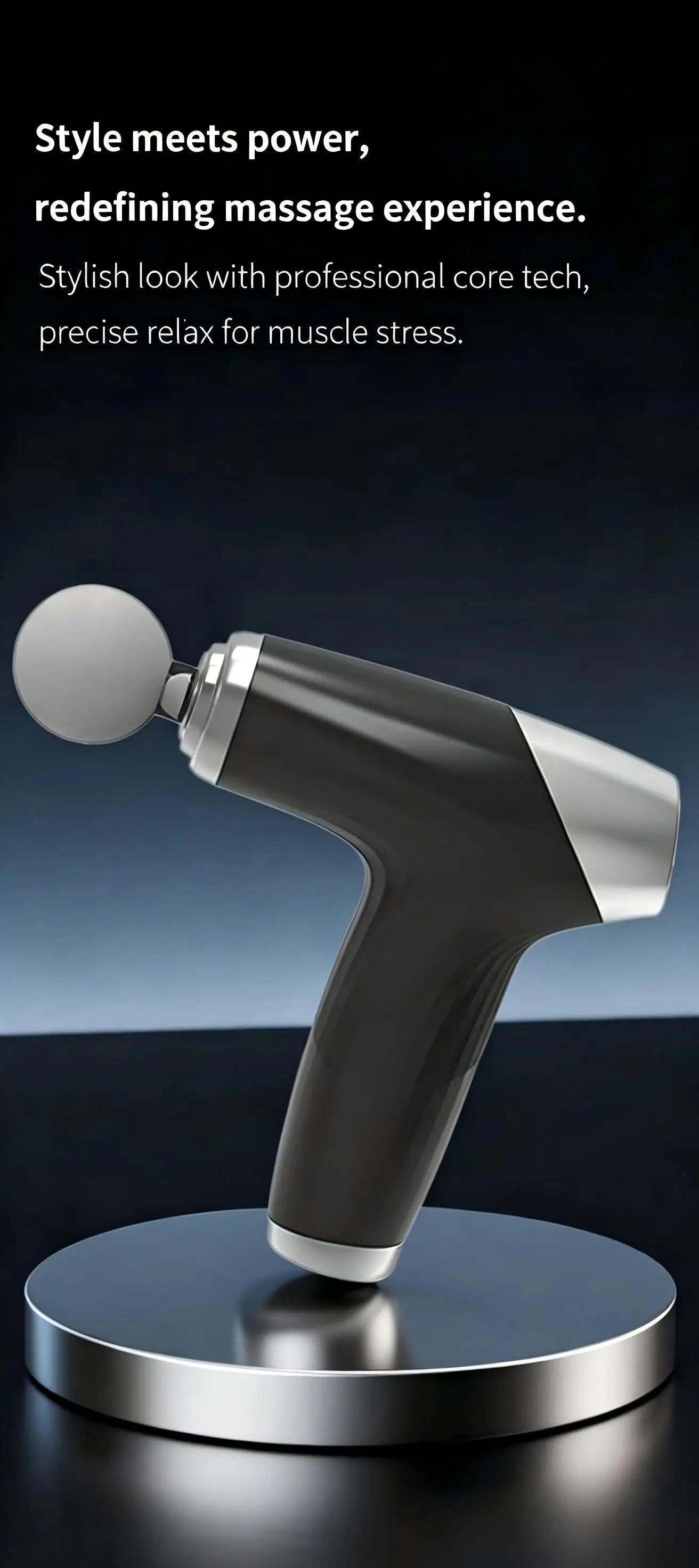 Portable Deep Tissue Percussion Massage Gun for Muscle Recovery and Pain - 9