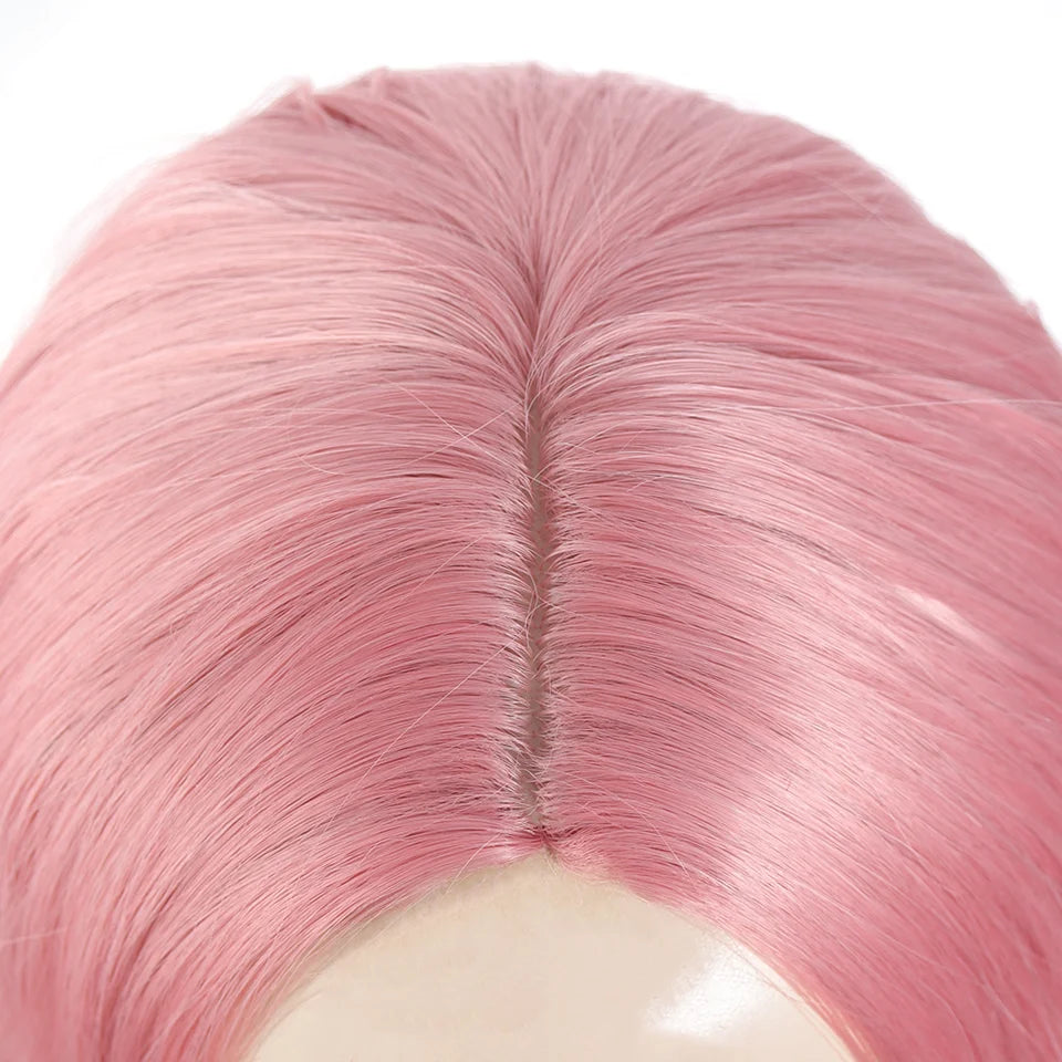 Short Wavy Pink Bob Wig for Cosplay and Daily Wear - 4