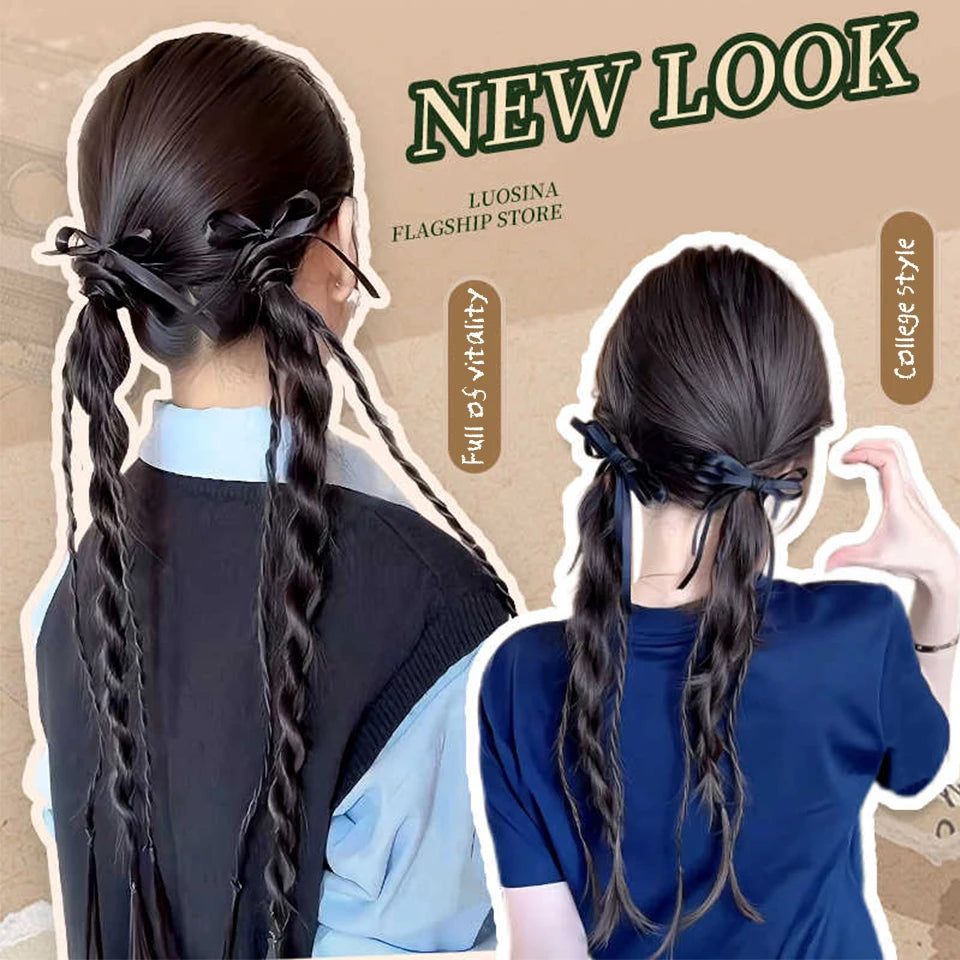 Long Claw Clip-On Braid Ponytail Hair Extension for Daily Styling
