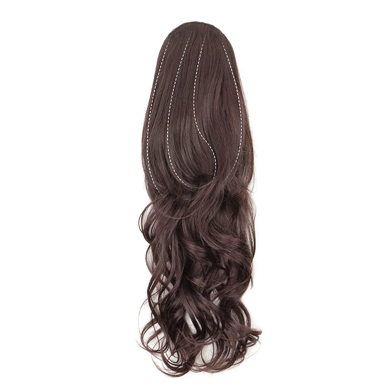 22-Inch Wavy Curly Drawstring Ponytail Extension - 15